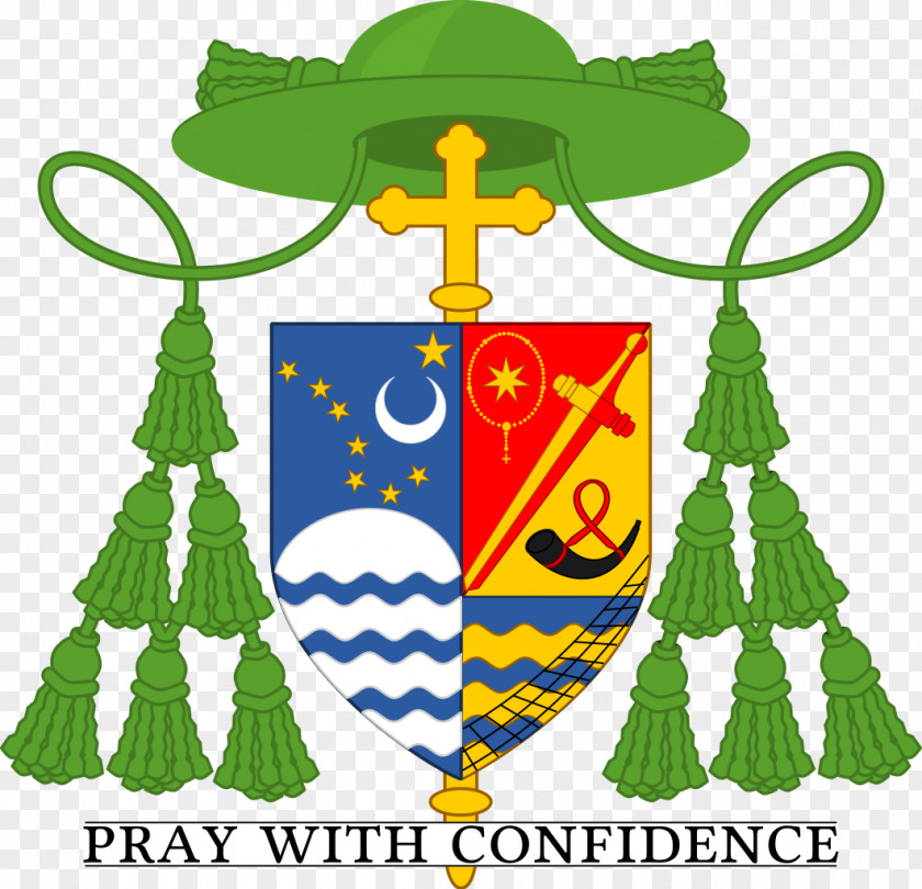 Ed Burns Cardinal Coat Of Arms Galero Bishop Catholicism PNG