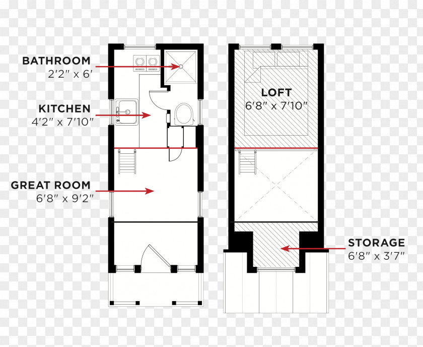 House Floor Plan Tiny Movement Tumbleweed Company PNG
