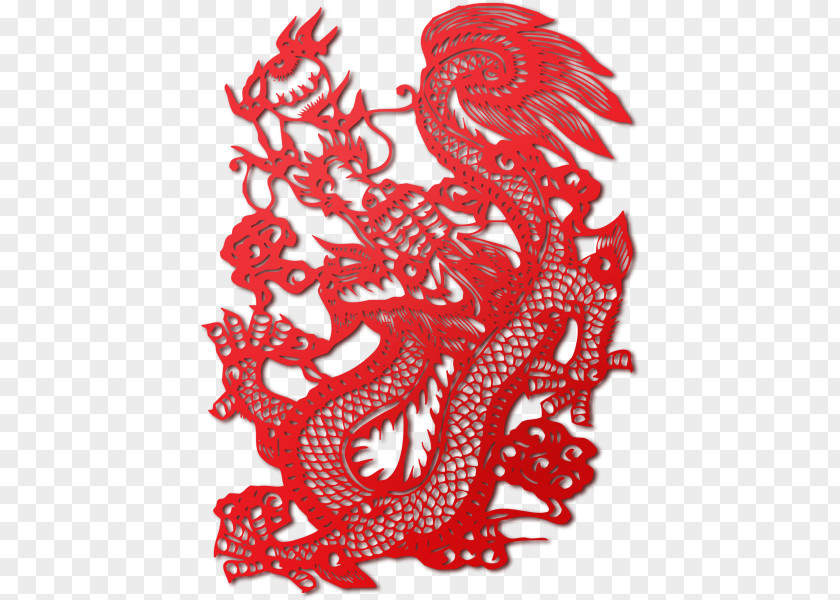 Paper Cutter Dragon Tattoo Chinese New Year Zodiac Snake PNG