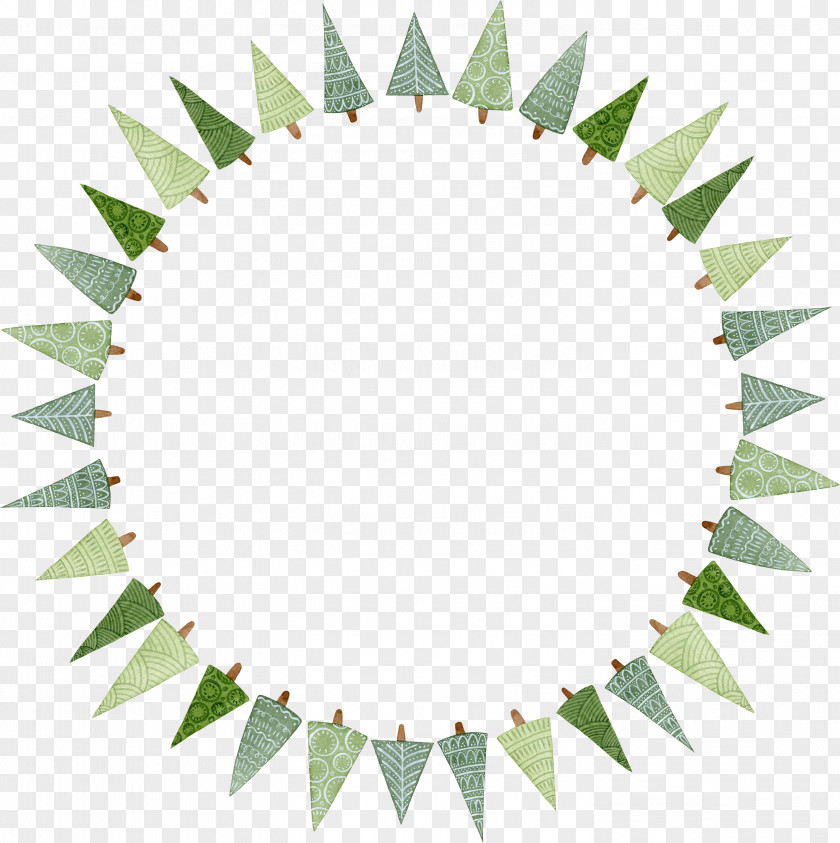 Pretty Creative Tree Ring Christmas Circle Clip Art PNG