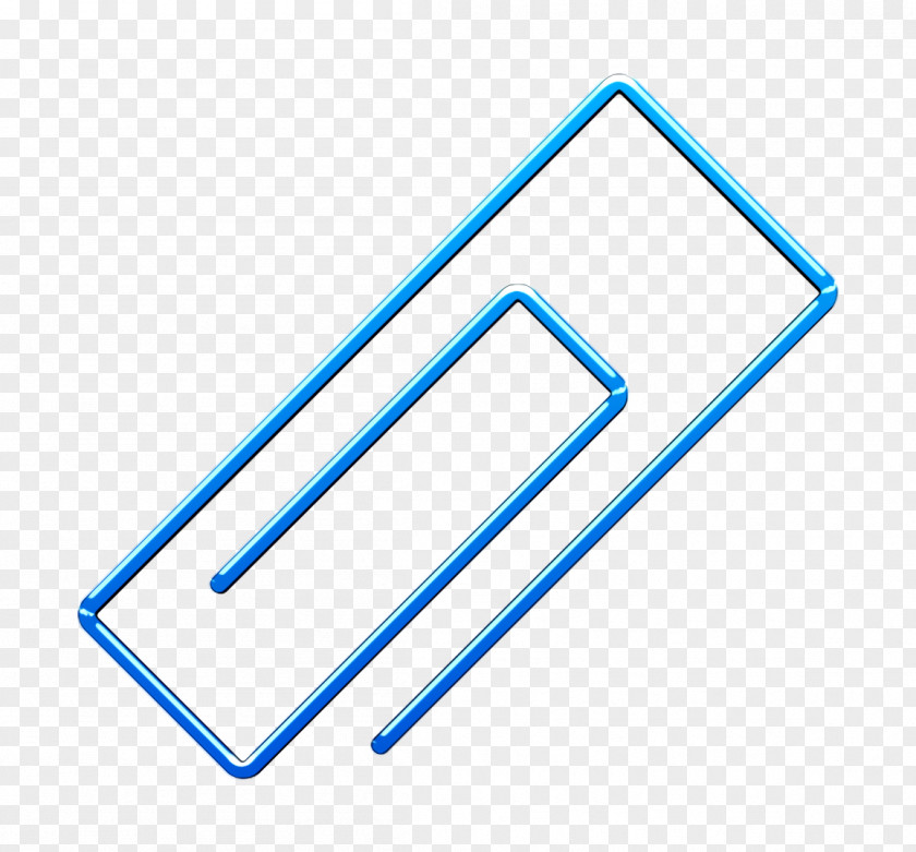 Ui Icon Outline Attachment Blue Free PNG