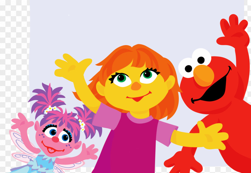 Friendship We're Amazing, 1, 2, 3! (Sesame Street) Julia Elmo Abby Cadabby Autism PNG