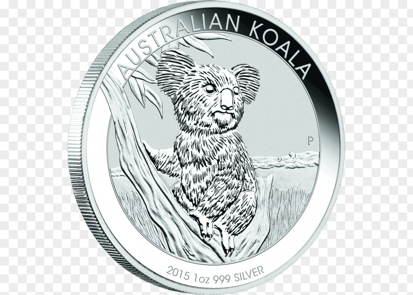 Koala Perth Mint Platinum Bullion Coin Silver PNG