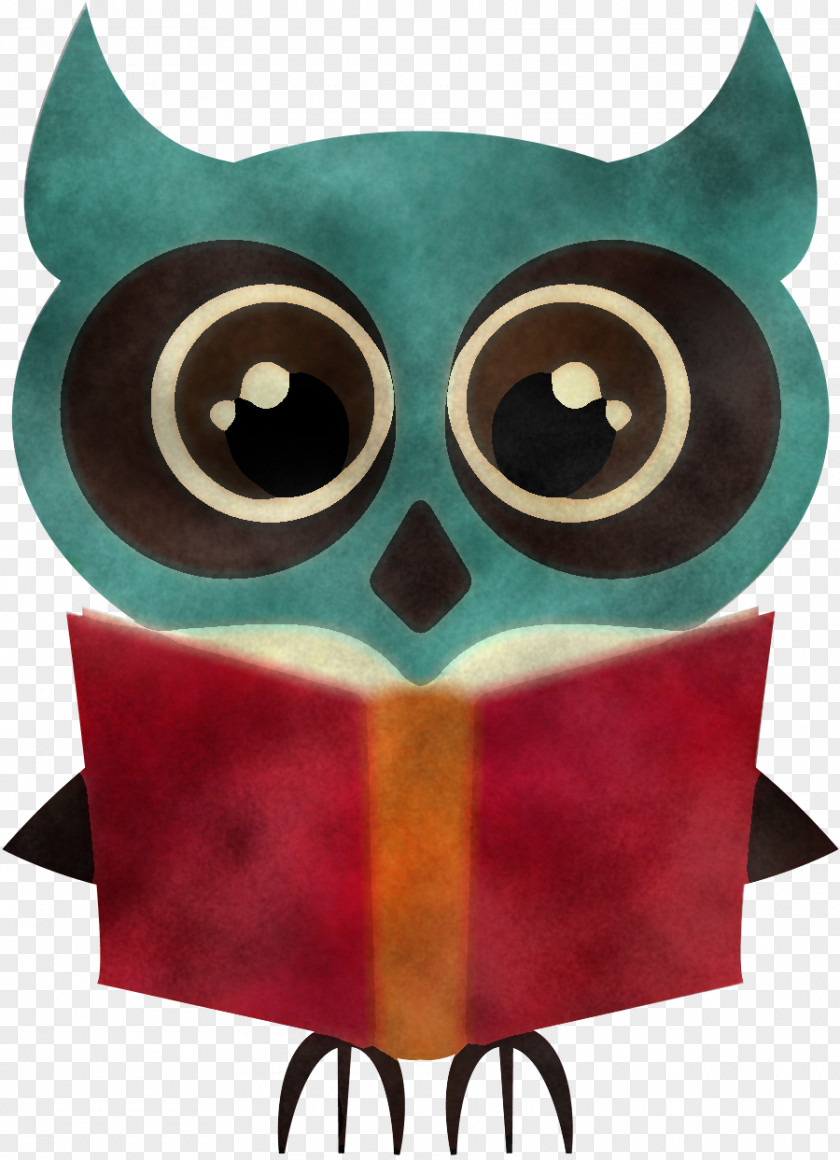 Owl Cartoon Bird Of Prey Turquoise PNG