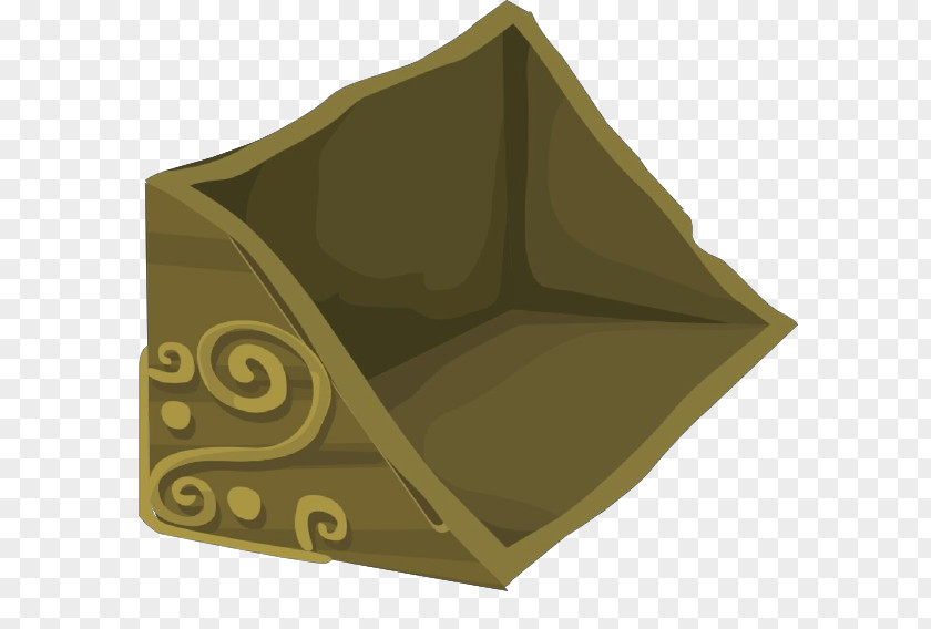 Pyramid Beige Green Brown Leaf Tent PNG