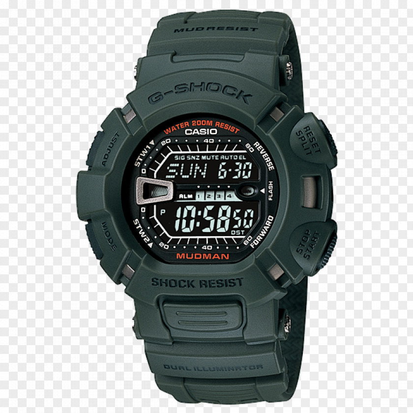 Watch Master Of G G-Shock MUDMAN G-9000 Casio PNG