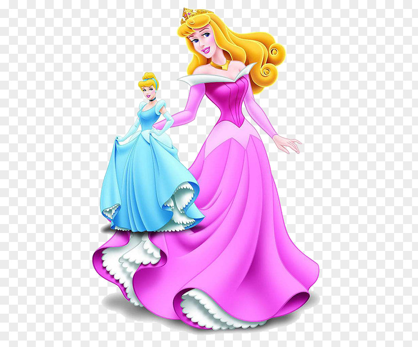Cartoon Princess Aurora Belle Snow White Ariel Cinderella PNG
