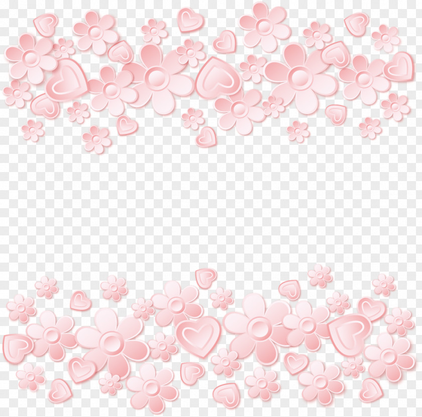 Cherry Blossom Floral Design Pattern PNG