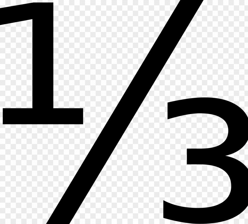 Number 21 Symbol Fraction 1/3 PNG