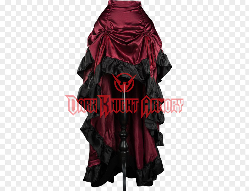 Red Silk Gown Victorian Era Steampunk Fashion Gothic Clothing PNG