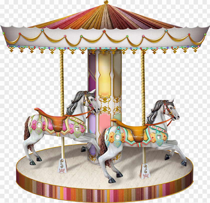 Carousel Amusement Park Clip Art PNG