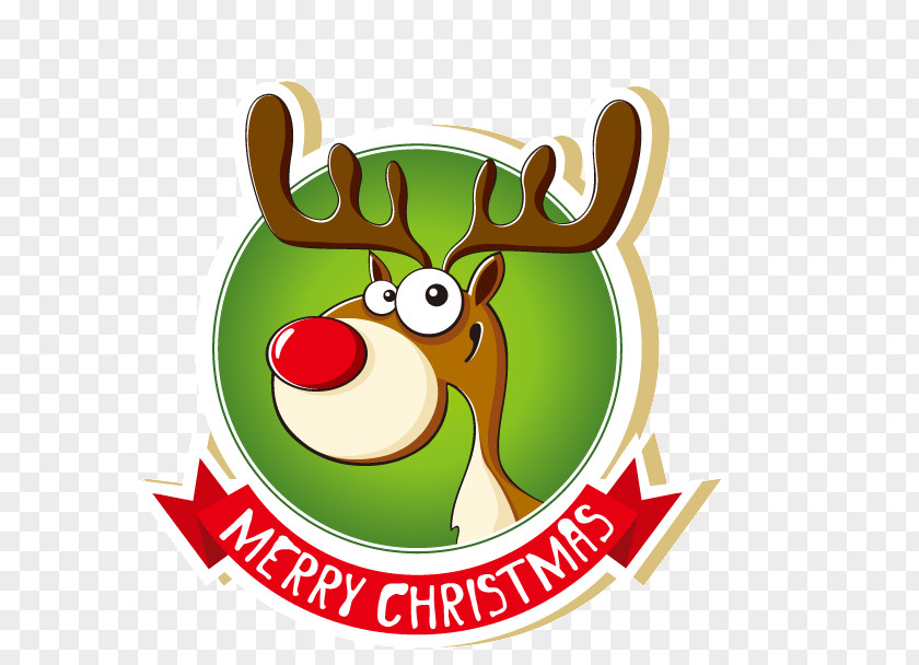 Christmas Moose Santa Claus Clip Art Vector Graphics Illustration PNG