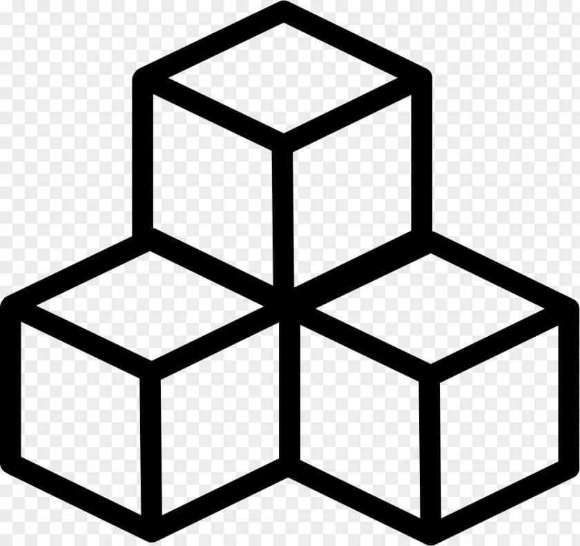 Cube Icon Design Illustration PNG