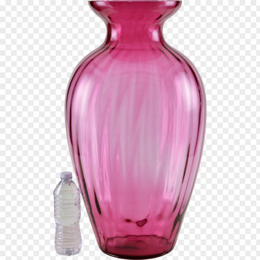 Glass Vase Cranberry Ceramic Floor PNG