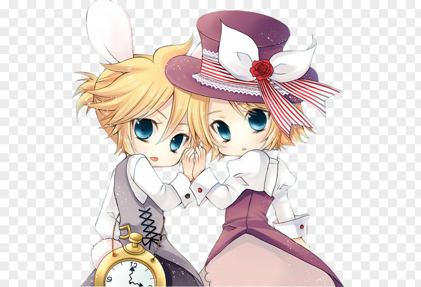 Hatsune Miku Kagamine Rin/Len Vocaloid Alice's Adventures In Wonderland PNG