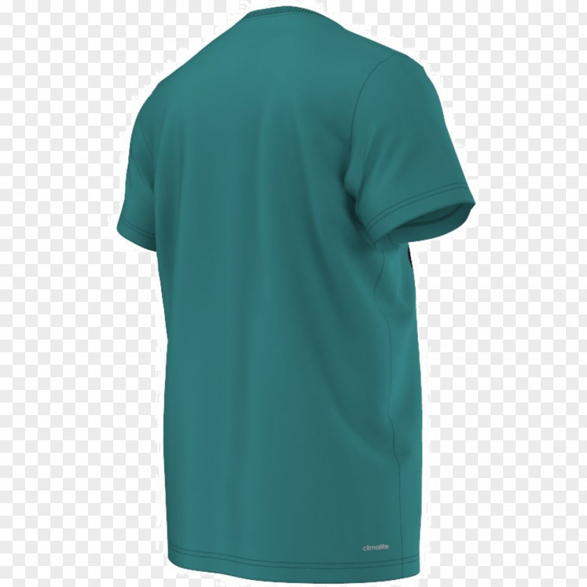 Virtual Coil T-shirt Neck Turquoise PNG