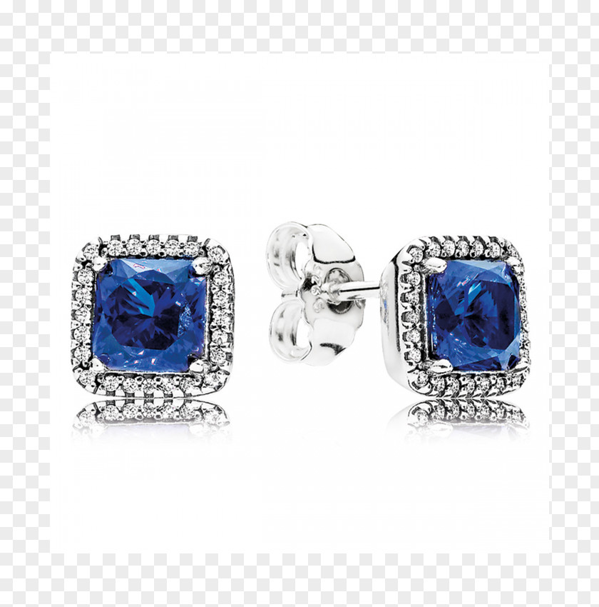 Bargain Sale Earring Pandora Jewellery Blue Cubic Zirconia PNG