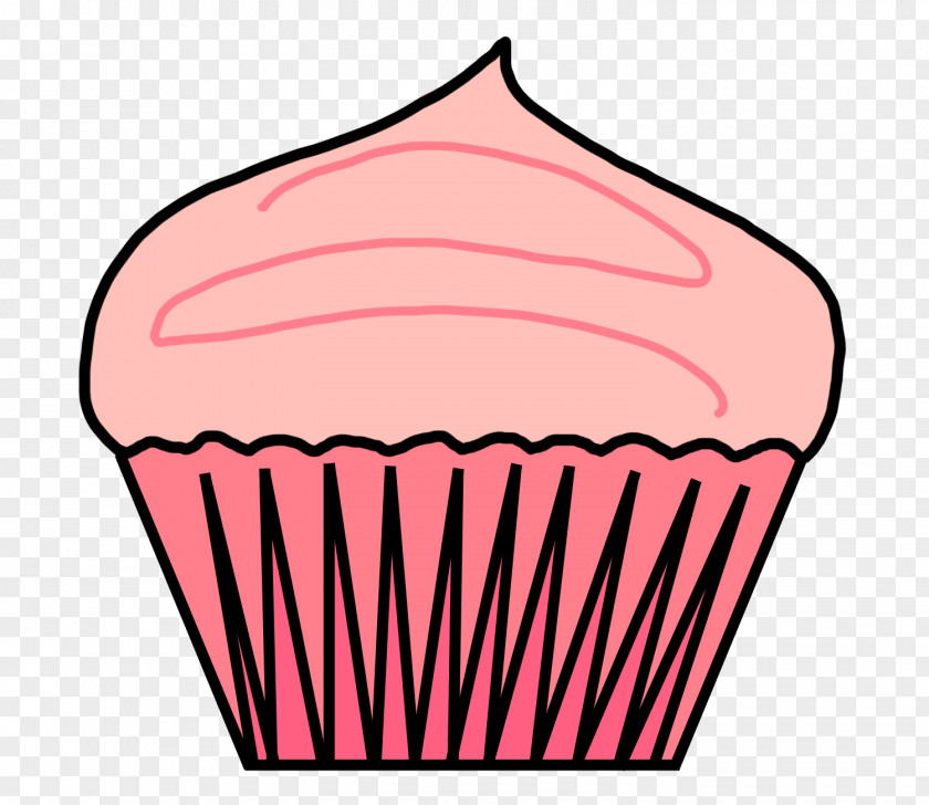 Dessert Cake Cupcake Baking Cup Pink Clip Art Icing PNG