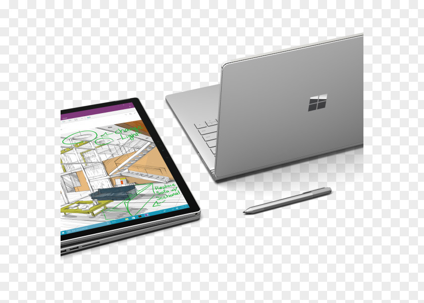 Laptop Surface Book 2 Pro 3 4 PNG