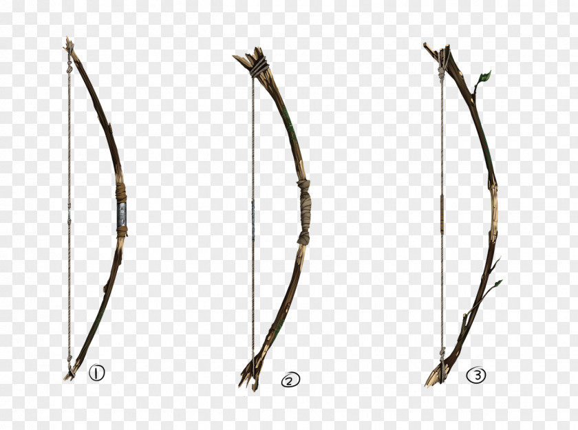 Bow Concept Art And Arrow Weapon PNG