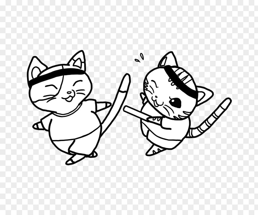 Cat Drawing Line Art Clip PNG