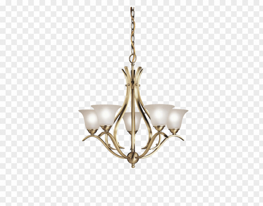 Chandelier Incandescent Light Bulb Lighting Brass PNG