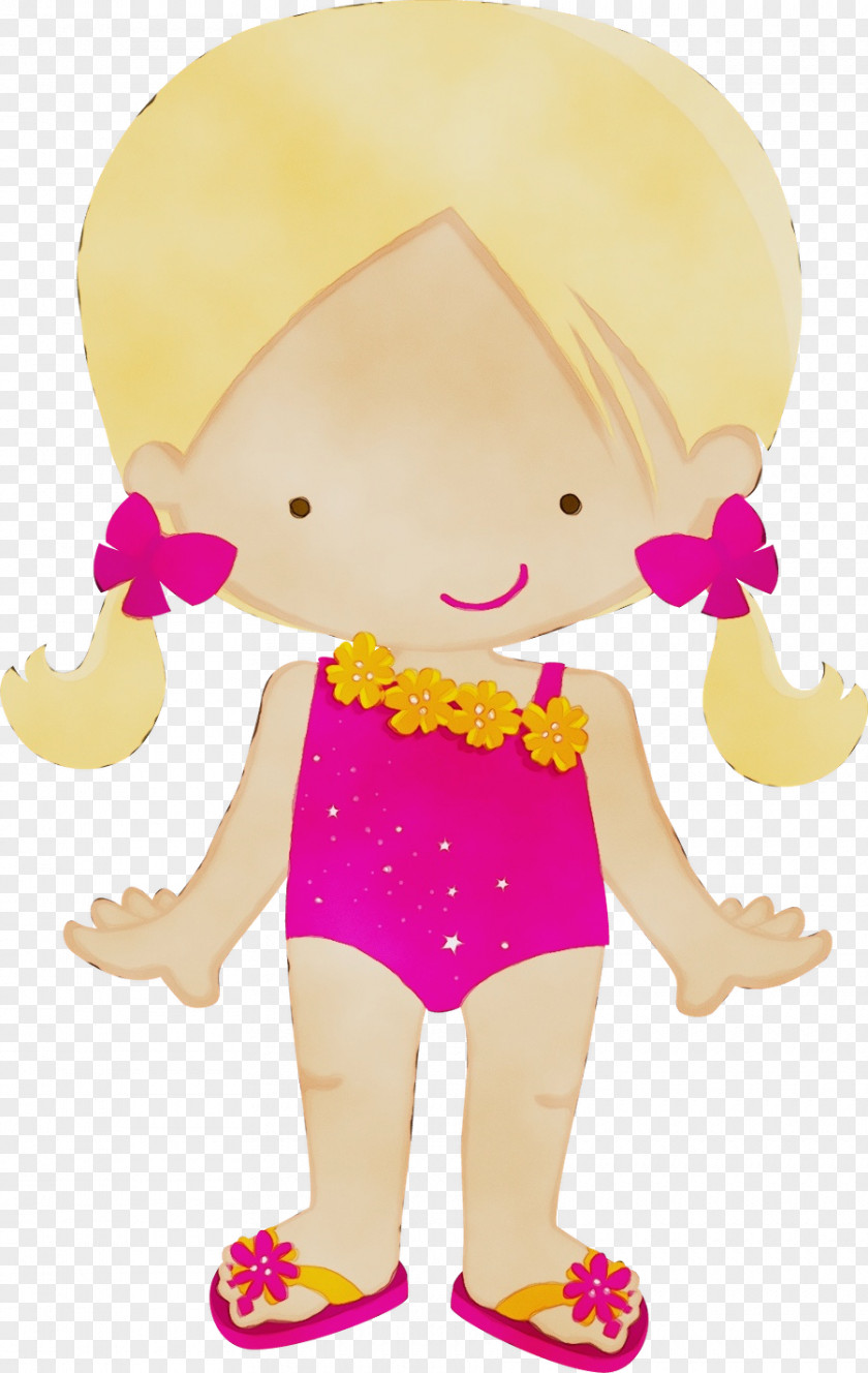 Child Pink Girl Cartoon PNG