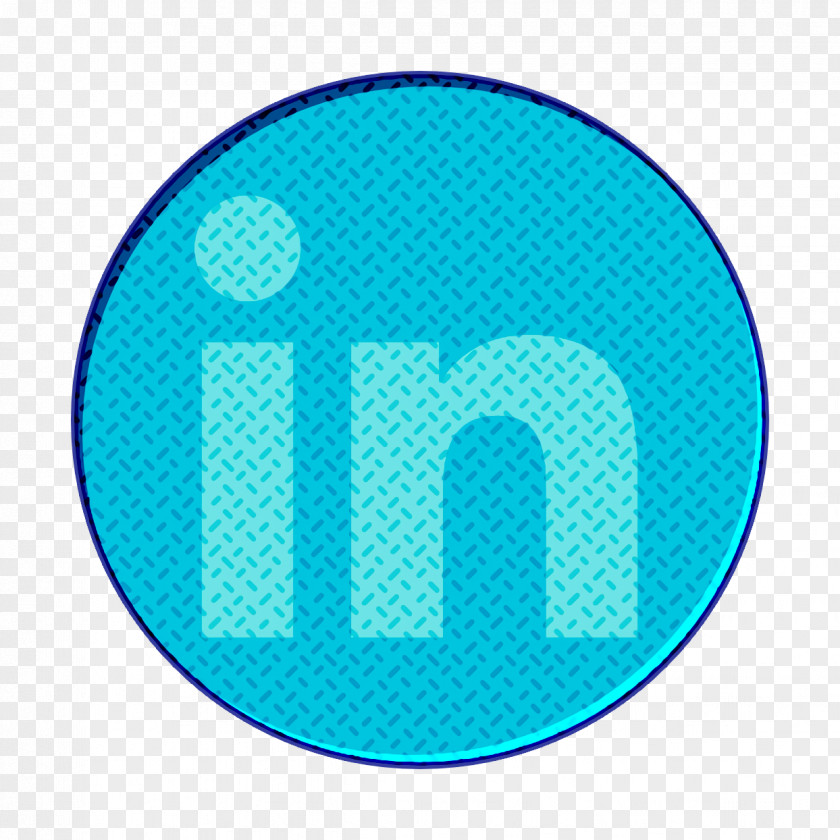 Electric Blue Text App Icon Linkedin Logo PNG