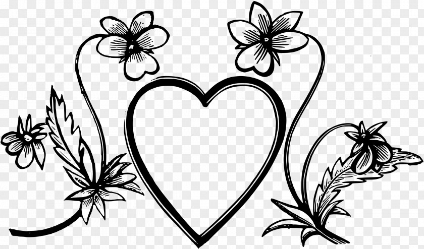 HEART FLOWER Heart Drawing Decorative Arts Clip Art PNG