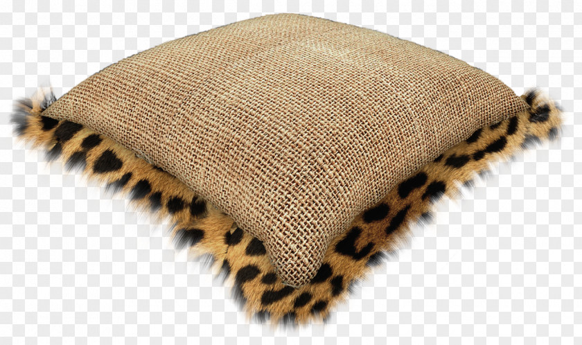 Leopard Fur Pillow Cushion Image PNG
