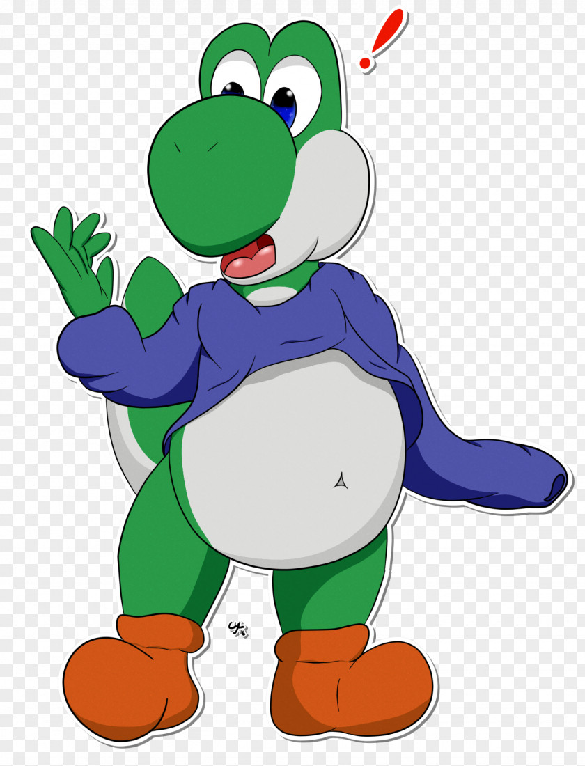 Yoshi Cartoon Clip Art Illustration Mascot Amphibians PNG