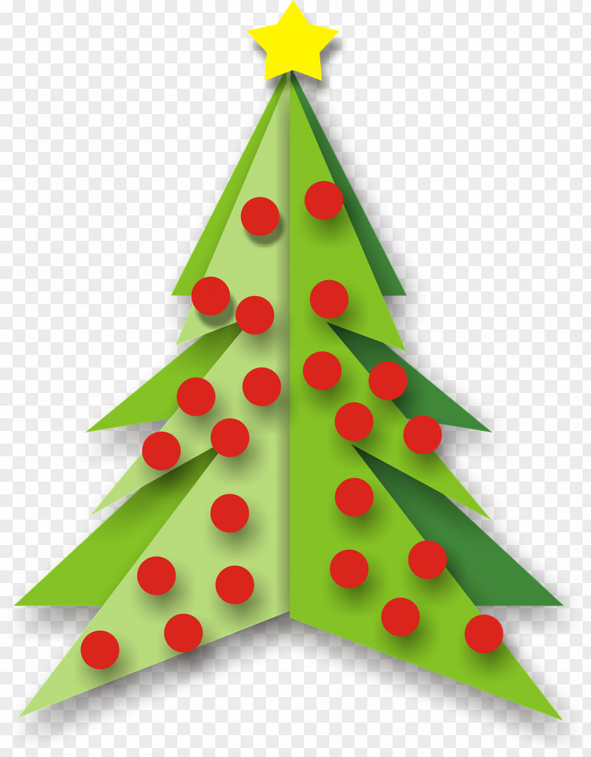 Cartoon Green Christmas Tree Ornament Clip Art PNG