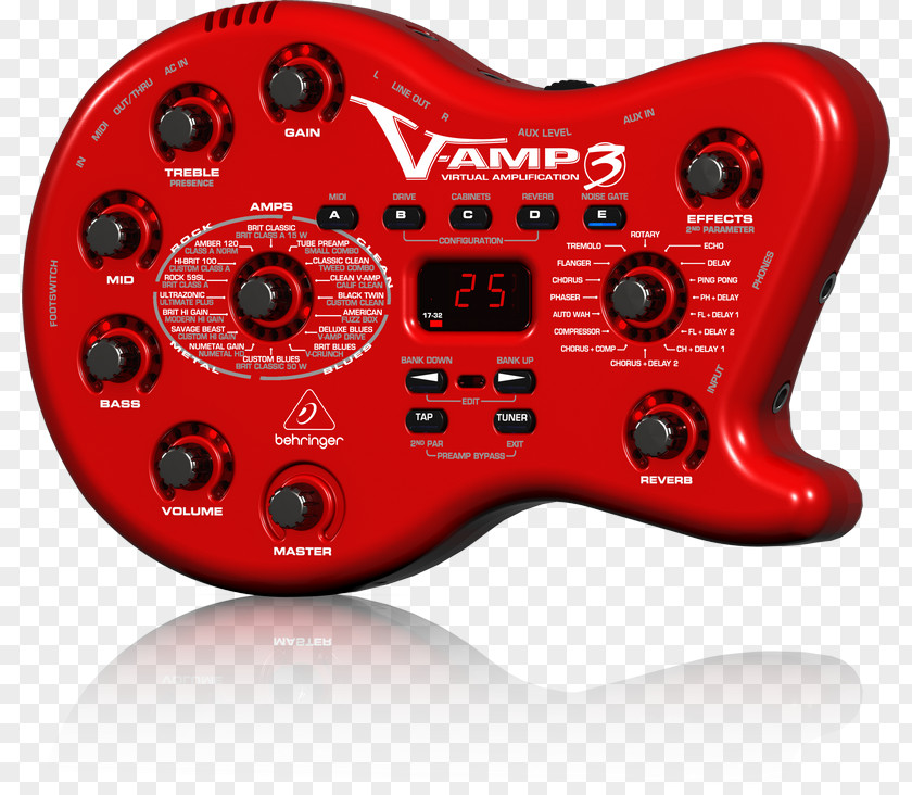 Guitar Amplifier BEHRINGER V-Amp 3 Effects Processors & Pedals Modeling PNG