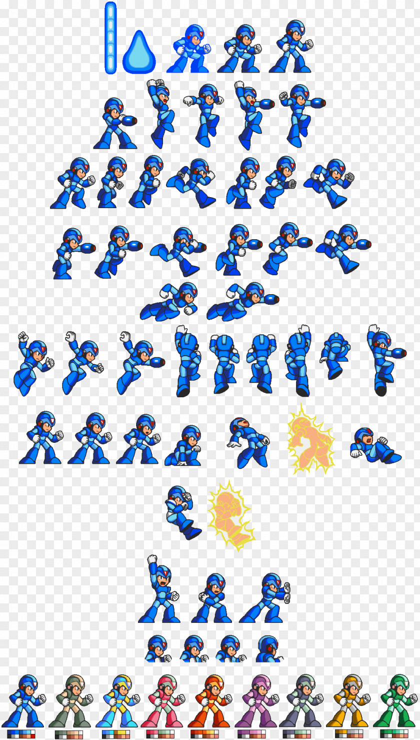 Sprite Mega Man X Game PNG