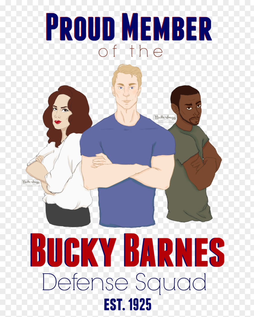 T-shirt Bucky Barnes Captain America Falcon PNG