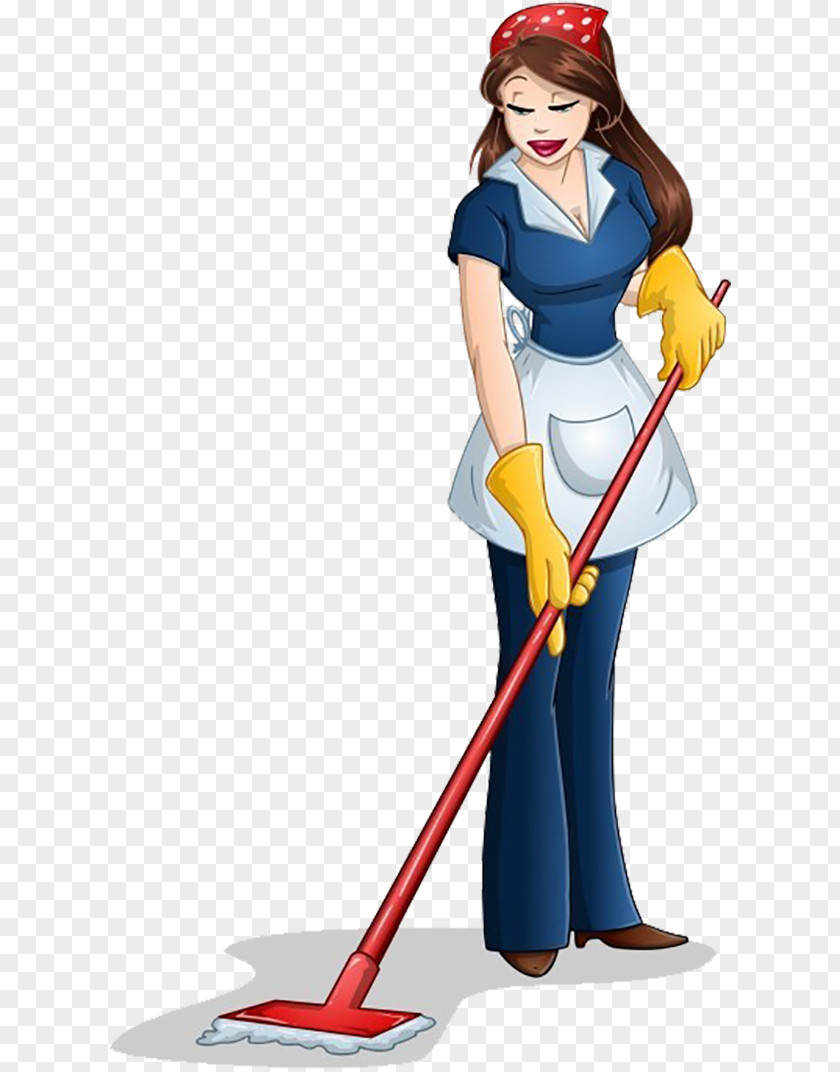 The Maid Of Pier Cleaning Mop Cleanliness Illustration PNG