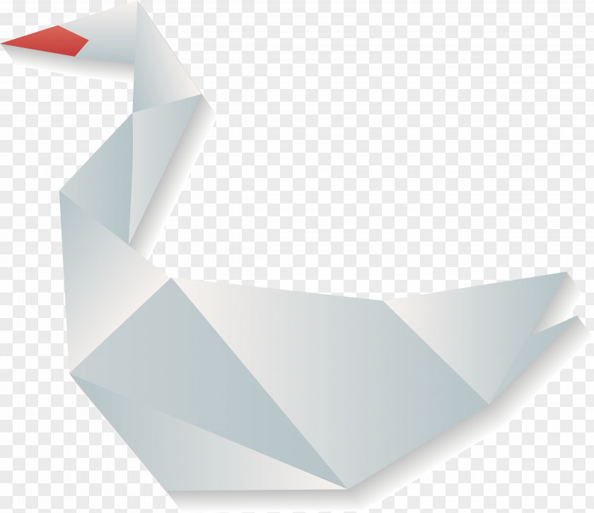 Folding White Goose Paper Domestic Origami Pattern PNG