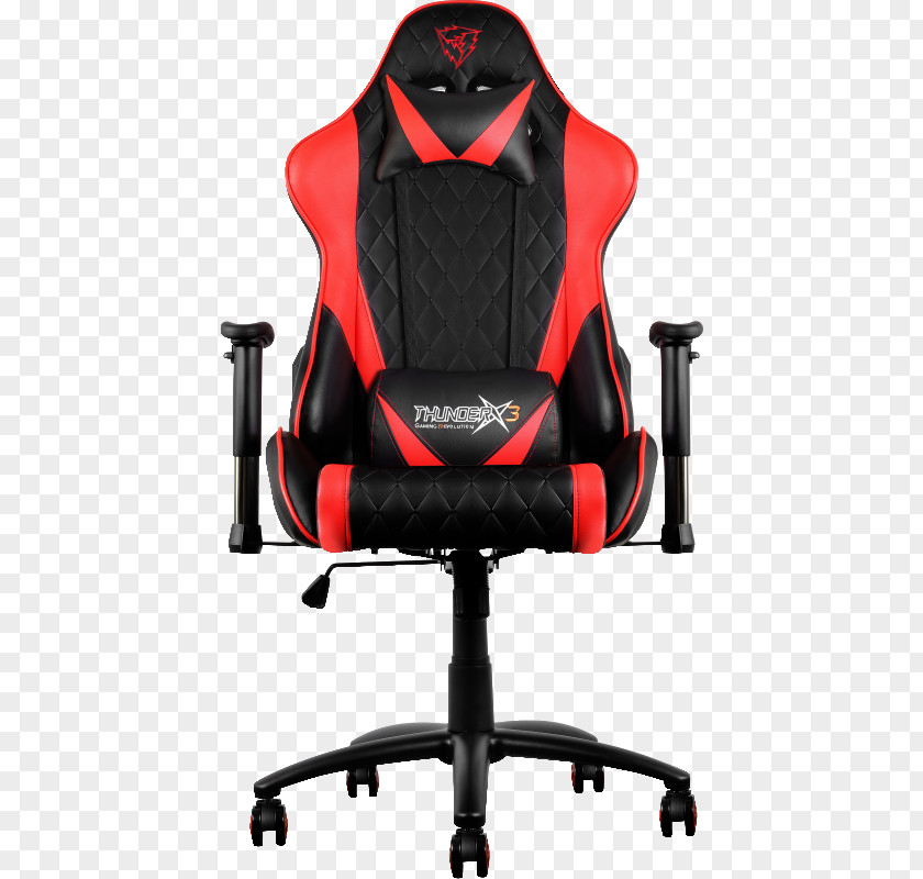 Gaming Chair Red ThunderX3 Gamer Black PNG