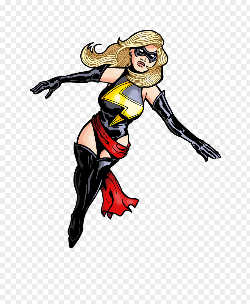 Miss Marvel Carol Danvers Invisible Woman Superhero Comics Art PNG
