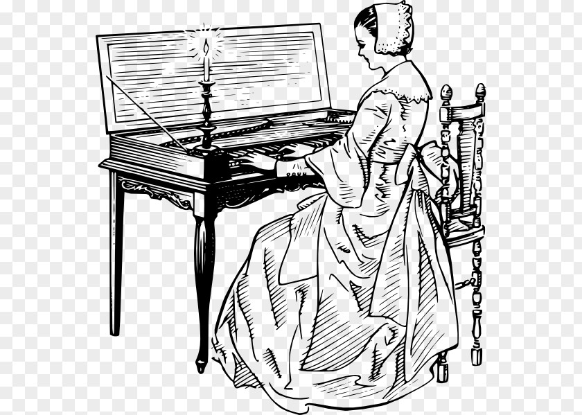 Musical Instruments Clavichord Drawing Clip Art PNG