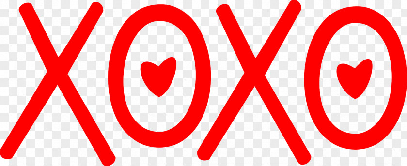 XOXO Heart Art Transparent Clipart. PNG