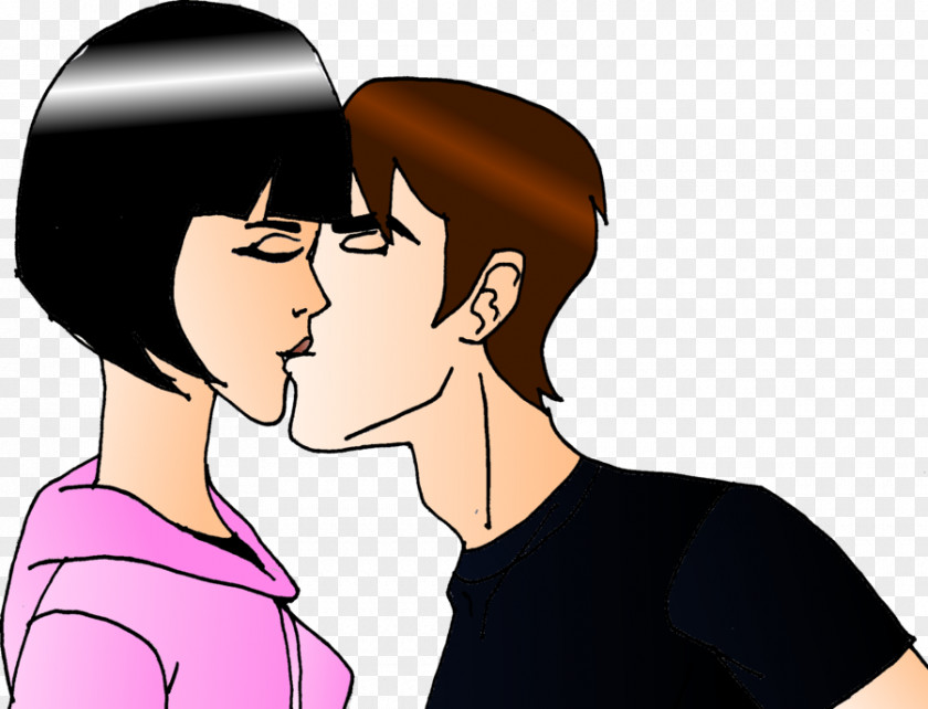 Charmcaster Ben 10 Kiss Kevin Levin Cartoon PNG