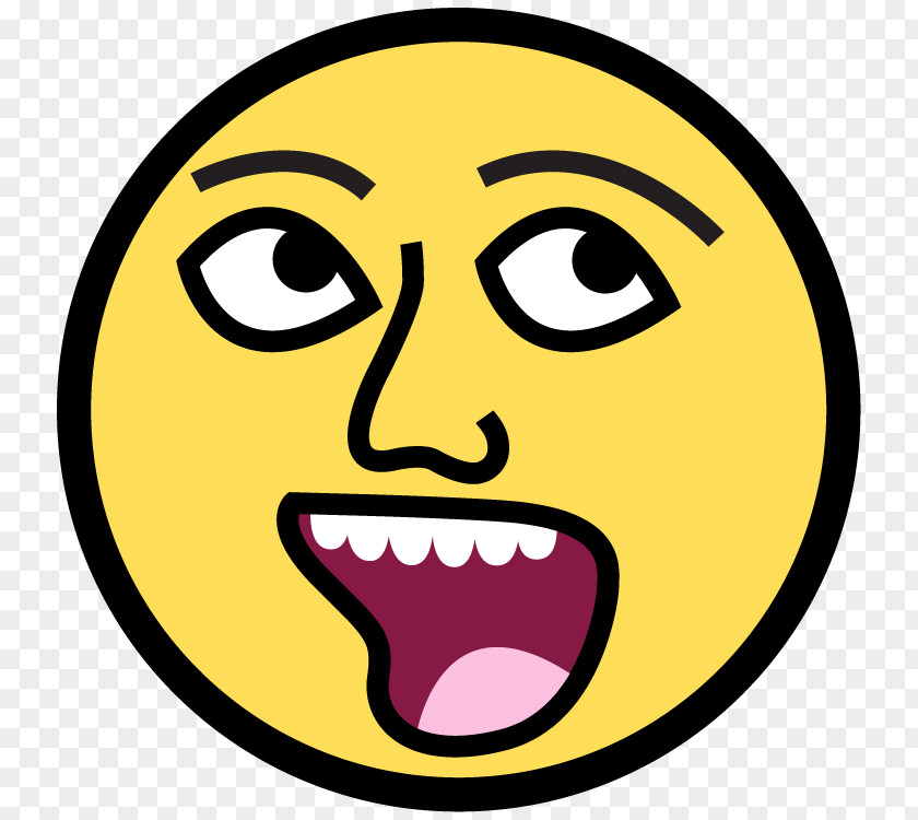 Crazy Happy Face Smiley YouTube Clip Art PNG