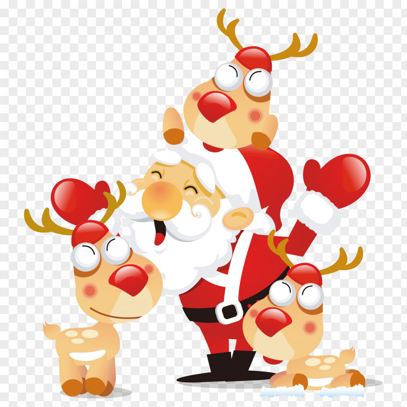 Eland Santa Claus Christmas Graphics Day Desktop Wallpaper Clip Art PNG
