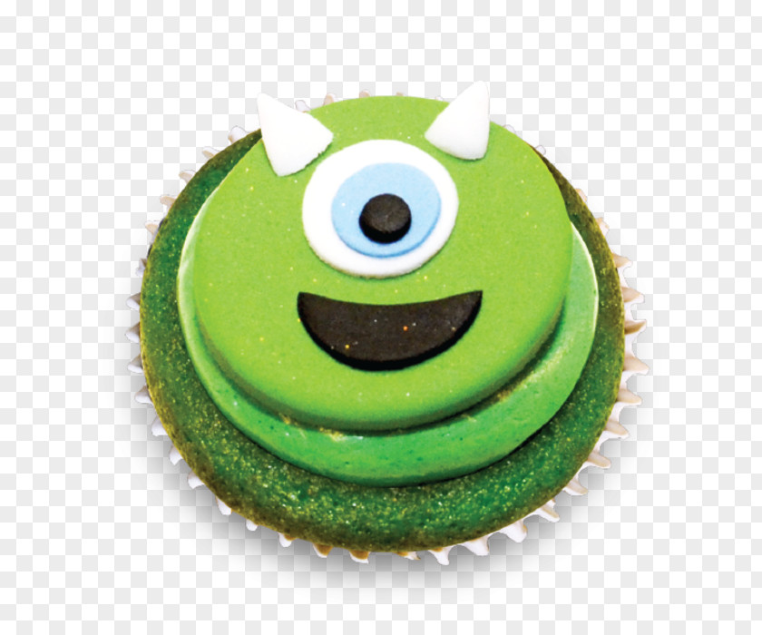 Monster Inc Cupcake Frosting & Icing Birthday Cake Macaron PNG