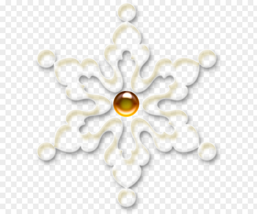 Snowflake Image Pendant PNG