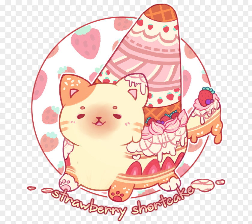 Strawberry Shortcake Cat Food Flower Clip Art PNG