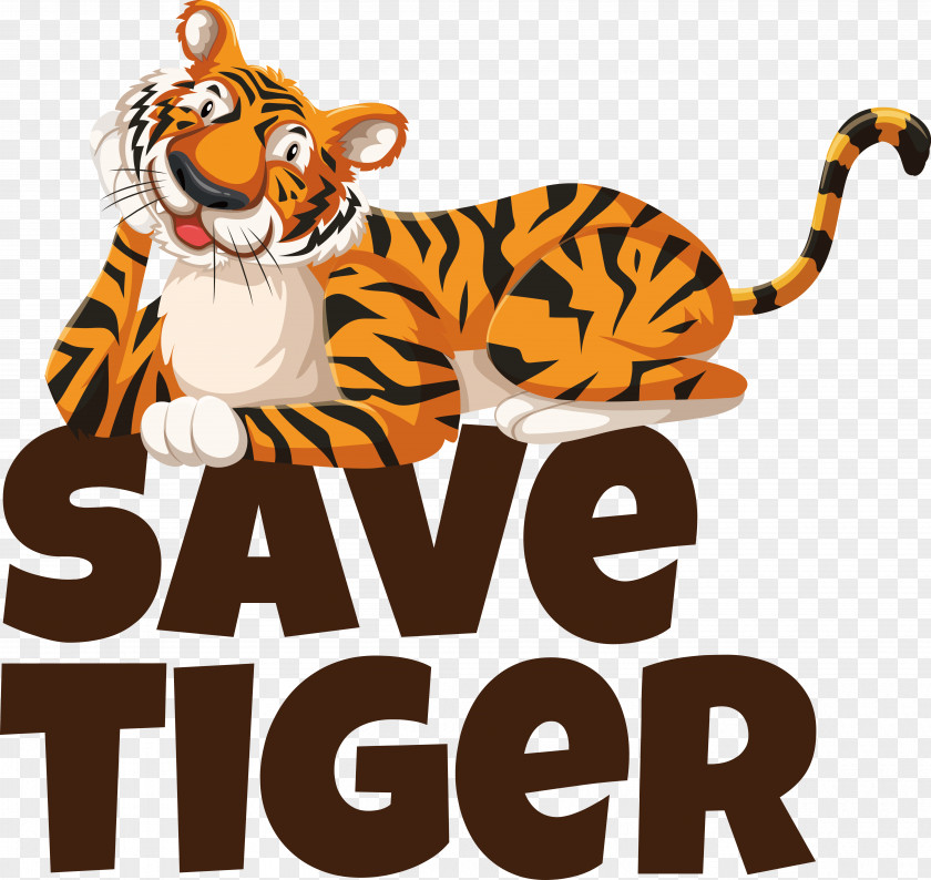 Tiger Cartoon Cat Small PNG