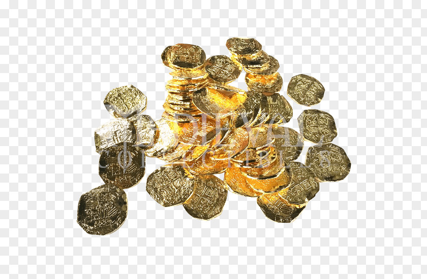 Coin Pirate Coins Piracy Spanish Dollar Doubloon PNG
