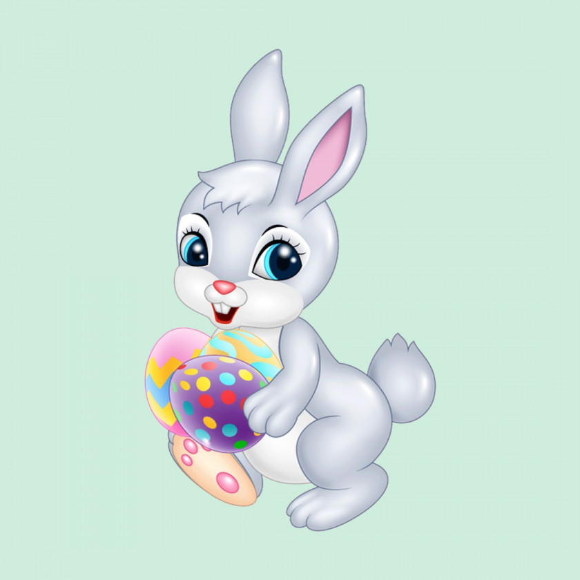 Easter Bunny Egg Clip Art PNG